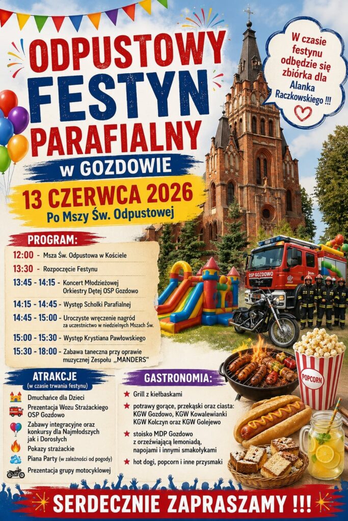 Odpustowy Festn parafialny – 13 CZERWCA.